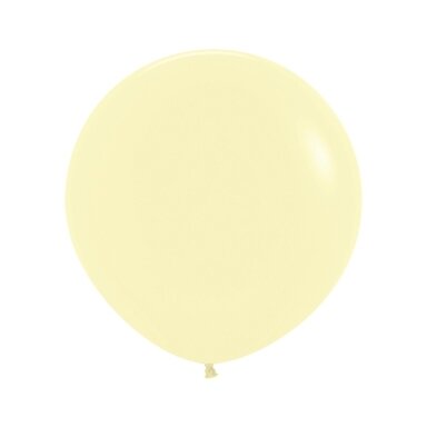 ''Pastel Matte Yellow'' spalvos balionas (60cm)
