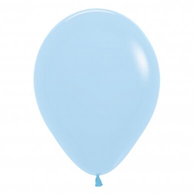 ''Pastel Matte Blue'' spalvos balionas (30cm) - 50vnt