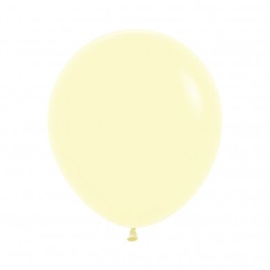 ''Pastel Matte Yellow'' spalvos balionas (45cm) ''Pastel Matte Yellow'' spalvos balionas (45cm)