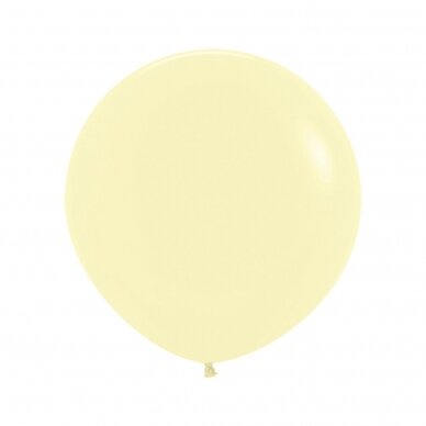 ''Pastel Matte Yellow'' spalvos balionas (60cm) ''Pastel Matte Yellow'' spalvos balionas (60cm)