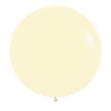 ''Pastel Matte Yellow'' spalvos balionas (90cm)