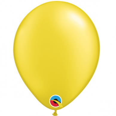 Perlamutrinis ''Citrine Yellow'' spalvos balionas (12cm)