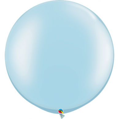 Perlamutrinis ''Light Blue'' spalvos balionas (75cm)