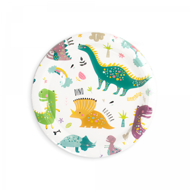 Popierinės lėkštutės ''Dinozaurai''