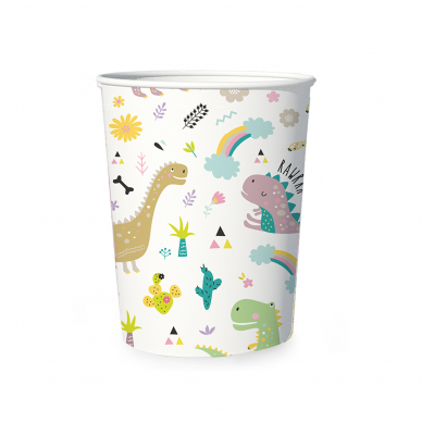Popieriniai puodeliai ''Dinozaurai''