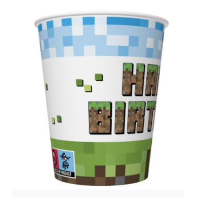 Puodeliai ''Pixel Block Happy Birthday''