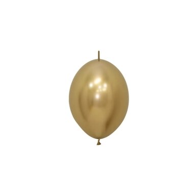 ''Reflex Gold'' spalvos jungiantis balionas (15cm) - 25vnt