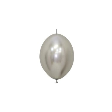 ''Reflex Silver'' spalvos jungiantis balionas (15cm) - 25vnt