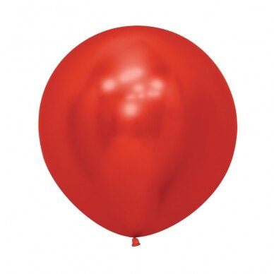 ''Reflex Red'' spalvos balionas (60cm)