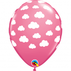 Rožinis balionas ''Debesėliai'' (28cm)
