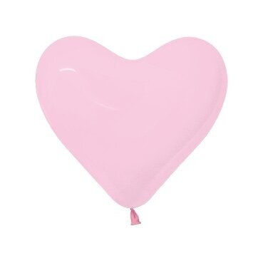 Rožinės spalvos balionas širdelės formos (30cm)