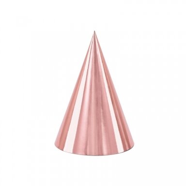 Rožinio aukso spalvos kepurėles