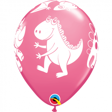 Rožinis balionas ''Dinozaurai'' (28cm)