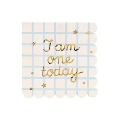 Servetėlės ''I am One Today''