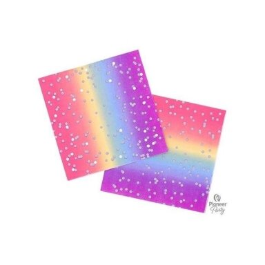 Spalvotos ombre servetėles