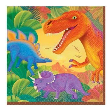 Servetėlės ''Spalvoti dinozaurai''