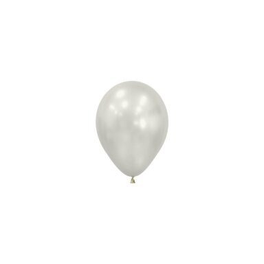 ''Silk Oyster White'' spalvos balionas (12cm) - 50vnt