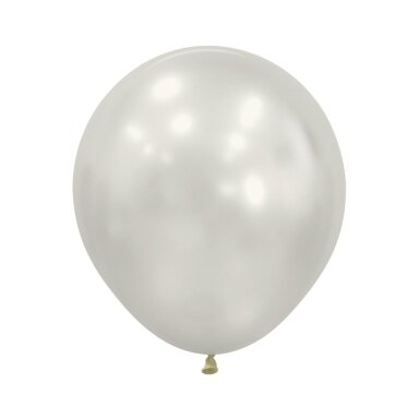 ''Silk Oyster White'' spalvos balionas (45cm)