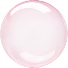 Skaidrus balionas, tamsus rožinis (45-56cm)