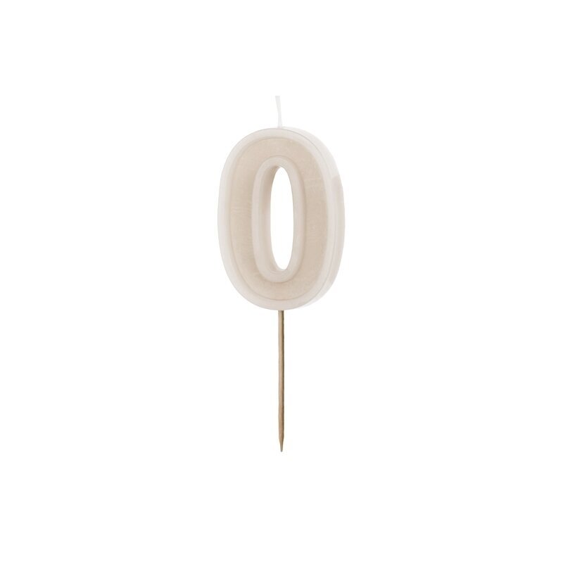 Smėlinė torto žvakutė ''0''