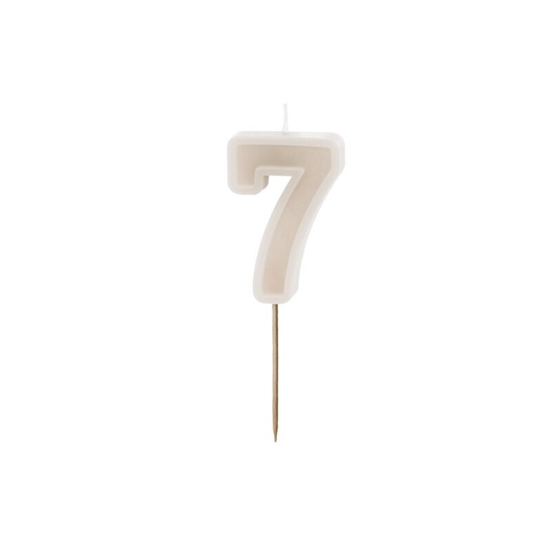 Smėlinė torto žvakutė ''7''