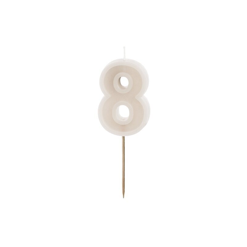 Smėlinė torto žvakutė ''8''