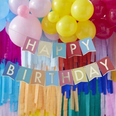 Spalvota girlianda ''Happy Birthday'' 1 Spalvota girlianda ''Happy Birthday'' 1