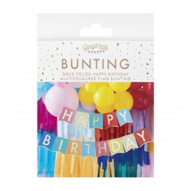 Spalvota girlianda ''Happy Birthday'' 2