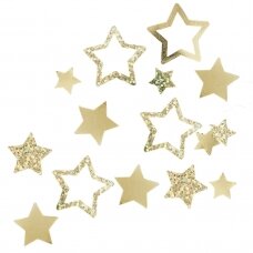 Stalo konfeti ''Auksinės žvaigždutės''