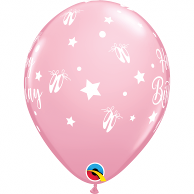 Švelniai rožinis balionas ''Balerinos bateliai'' (28cm) 1