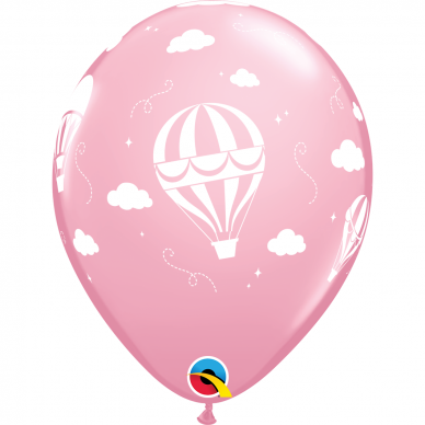 Šviesiai rožinis balionas ''Oro balionai'' (28cm)
