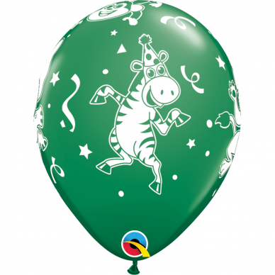 Tamsiai žalias balionas ''Vakarėlio gyvūnai'' (28cm)