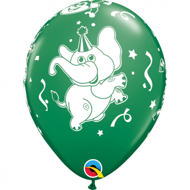 Tamsiai žalias balionas ''Vakarėlio gyvūnai'' (28cm) 2