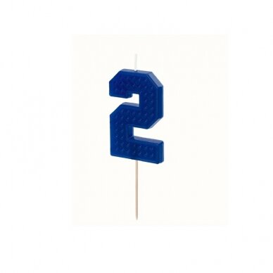 Torto žvakutė ''2'' mėlyna