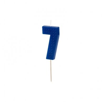 Torto žvakutė ''7'' mėlyna