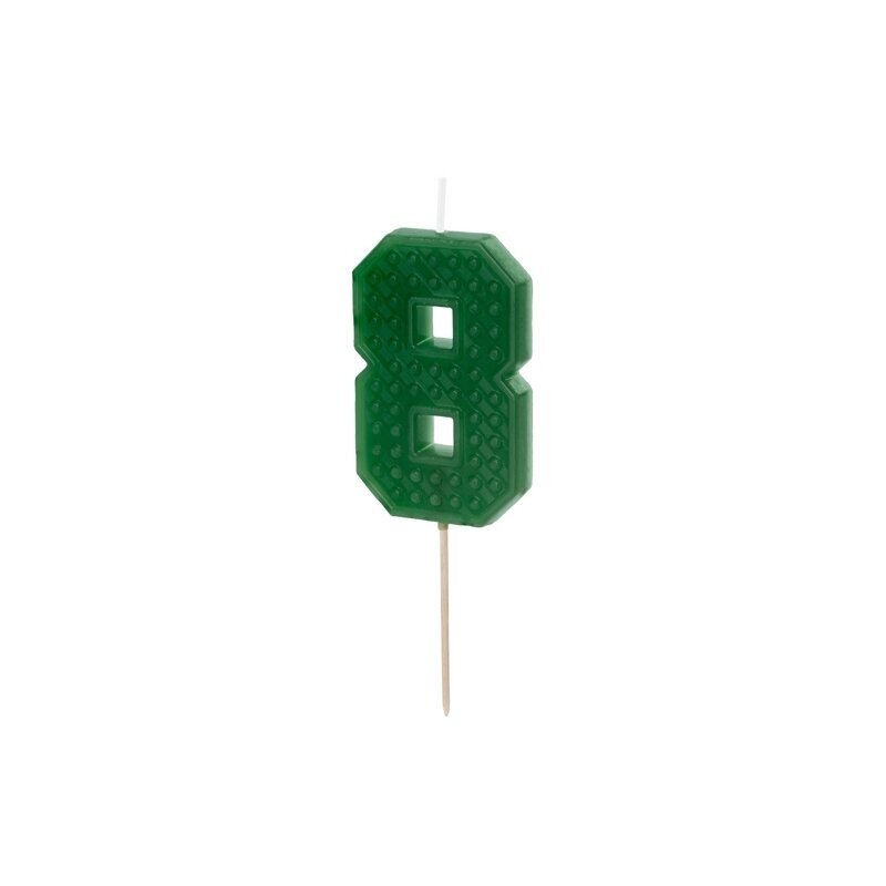 Torto žvakutė ''8'' žalia