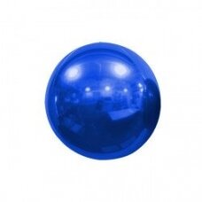 Veidrodinis folinis balionas - mėlynas (18cm)