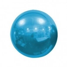 Veidrodinis folinis balionas - šviesiai mėlynas (40cm)