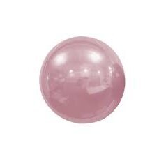 Veidrodinis folinis balionas - šviesiai rožinis (18cm)